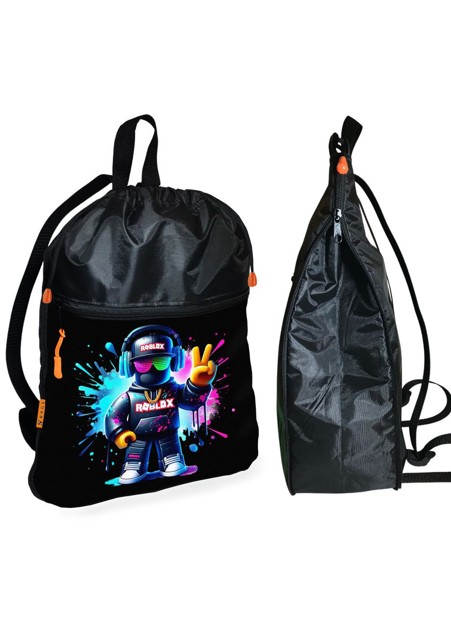 Рюкзак-мішок для взуття, спортивної форми Роблокс « » дитяча сумка для змінки з розширювачем Roblox (324834001)