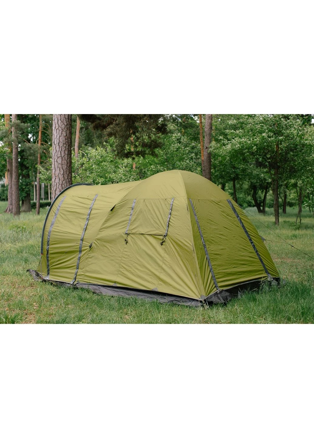 Палатка Tramp Anaconda 4 (V3) 4-местная 2-х комнатная Дюрапол 13,5 кг Оливковый No Brand (401272305)