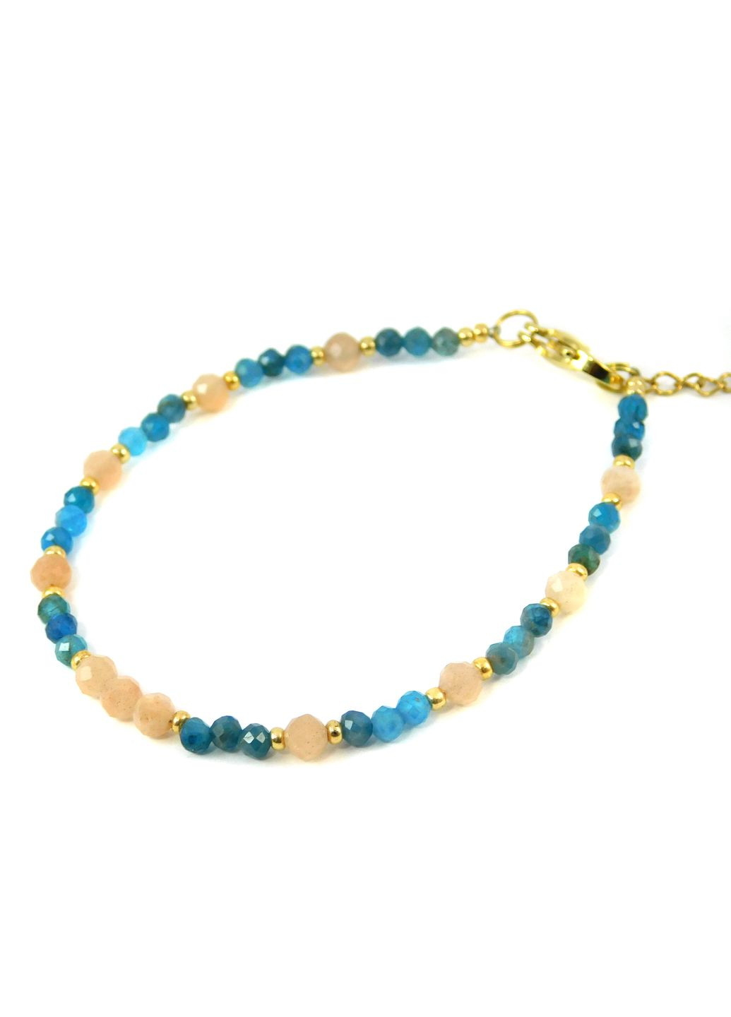 Браслет "Шовк", Сонячний камінь, Апатит 19 Fursa fashion (322314274)