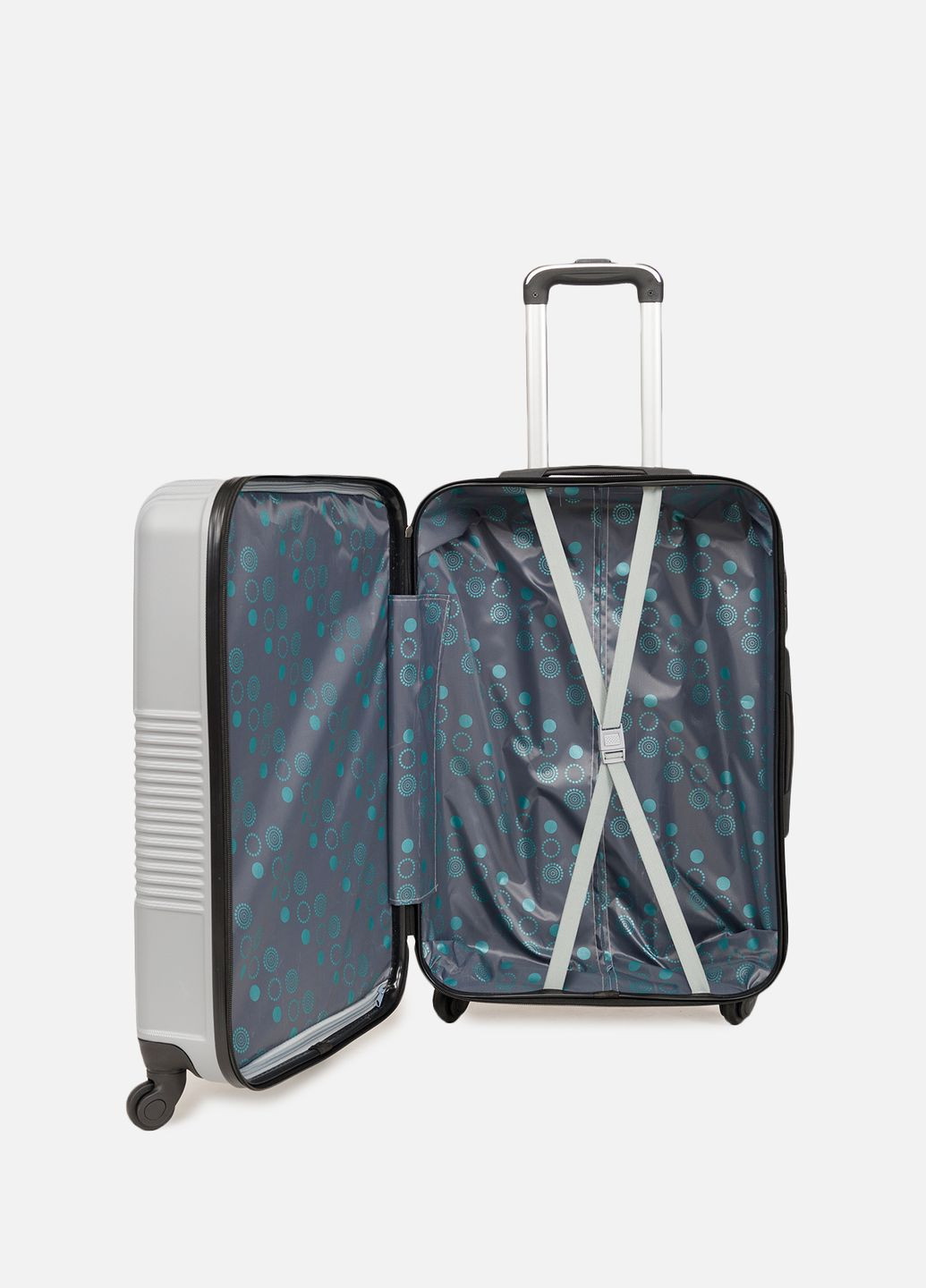 Женский чемодан цвет серебристый ЦБ-00268539 Atlas (315021156)