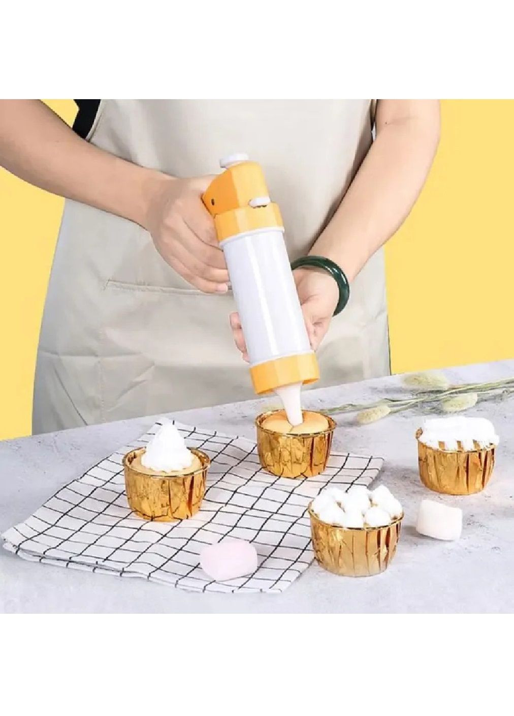 Комплект набор кондитерский шприц пресс с насадками 16 штук для создания печенья декора десертов тортов выпечки (478912-Prob) Unbranded (314862804)