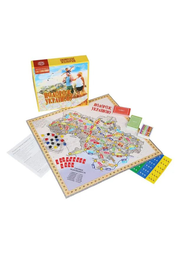 Настольная игра "Путешествие по Украине" Arial Нас9909 Danko Toys (328939306)