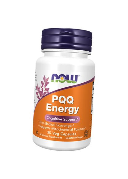 Пирролохинолинхинон, PQQ Energy, 30вегкапс (70128036) Now Foods (322729136)