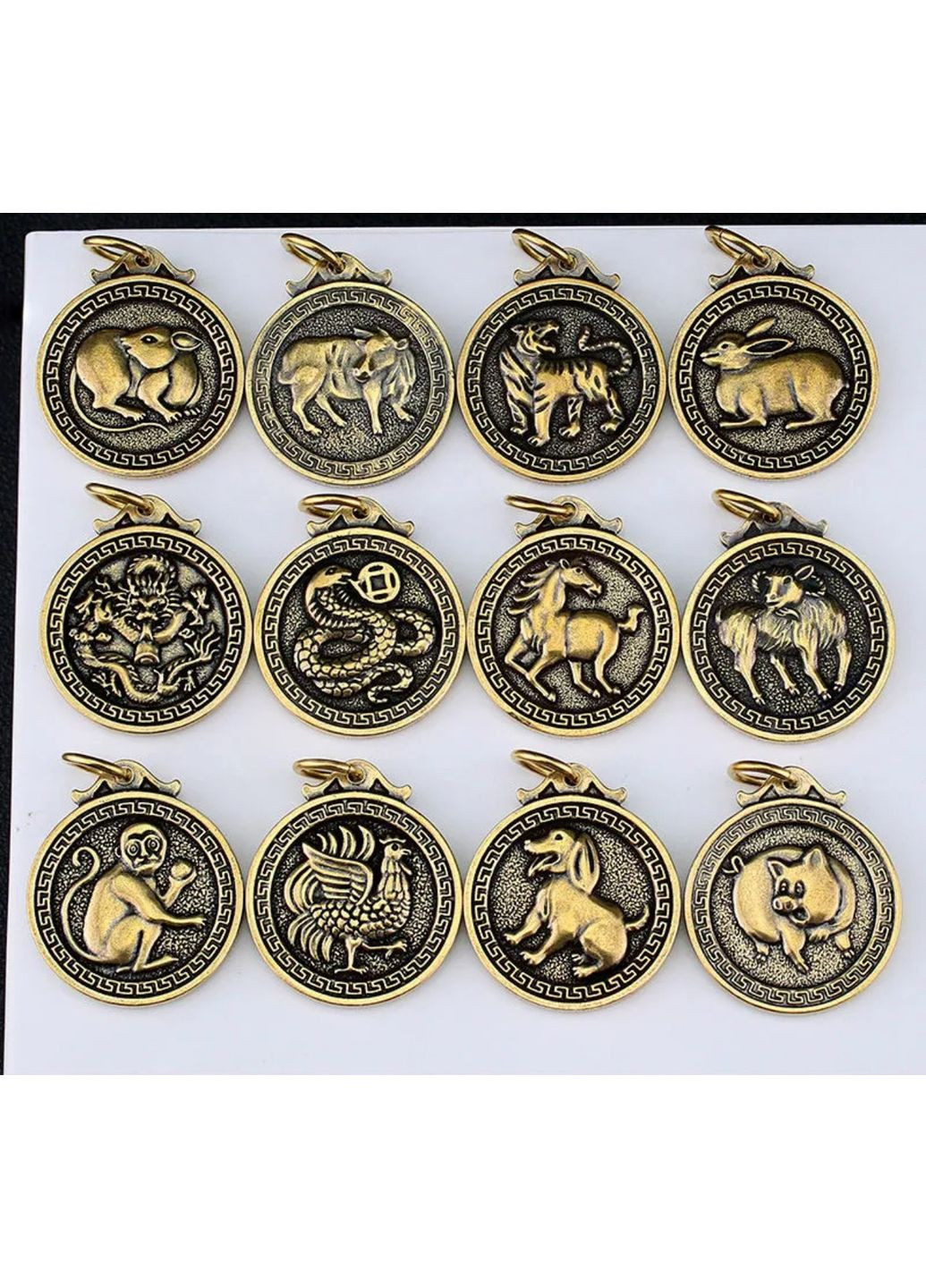 Латунный брелок со знаком зодиака по китайскому календарю и символом удачи и богадства КРОЛИК (ЗАЯЦ) No Brand (306815523)