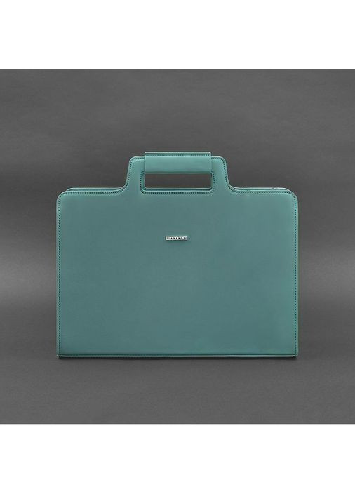 Женская кожаная сумка для ноутбука и бирюзовых документов. BlankNote (348359207)