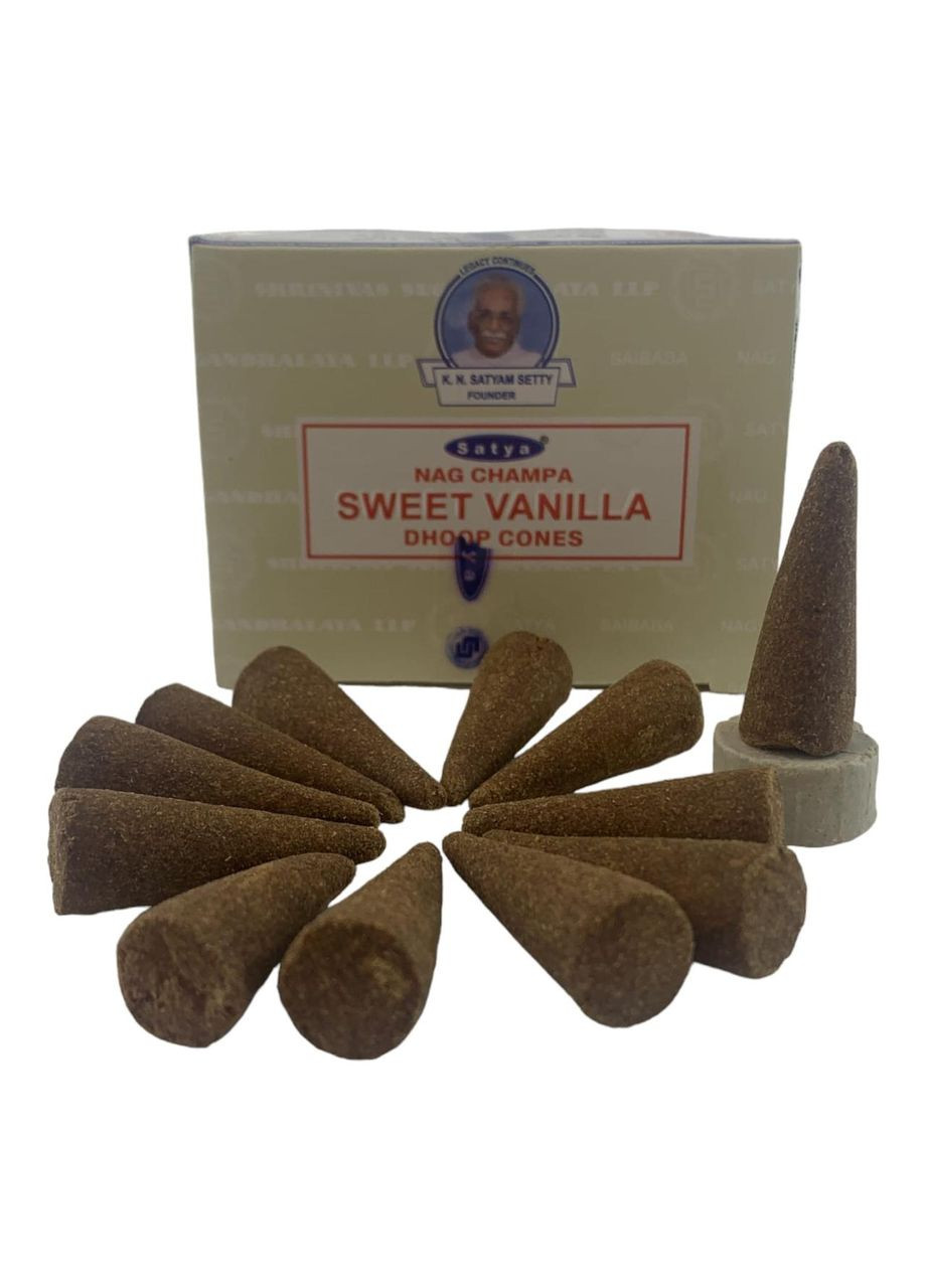 Аромапалочки ( ) Dhoop Cone 12 конусов в упаковке Satya (317309055)
