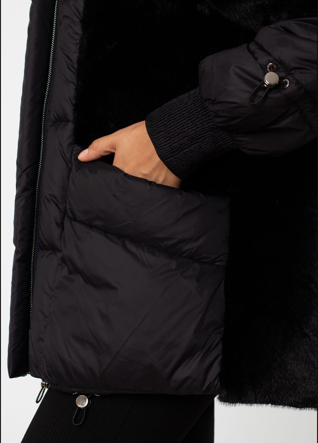 Черный зимний Пуховик MissLynx