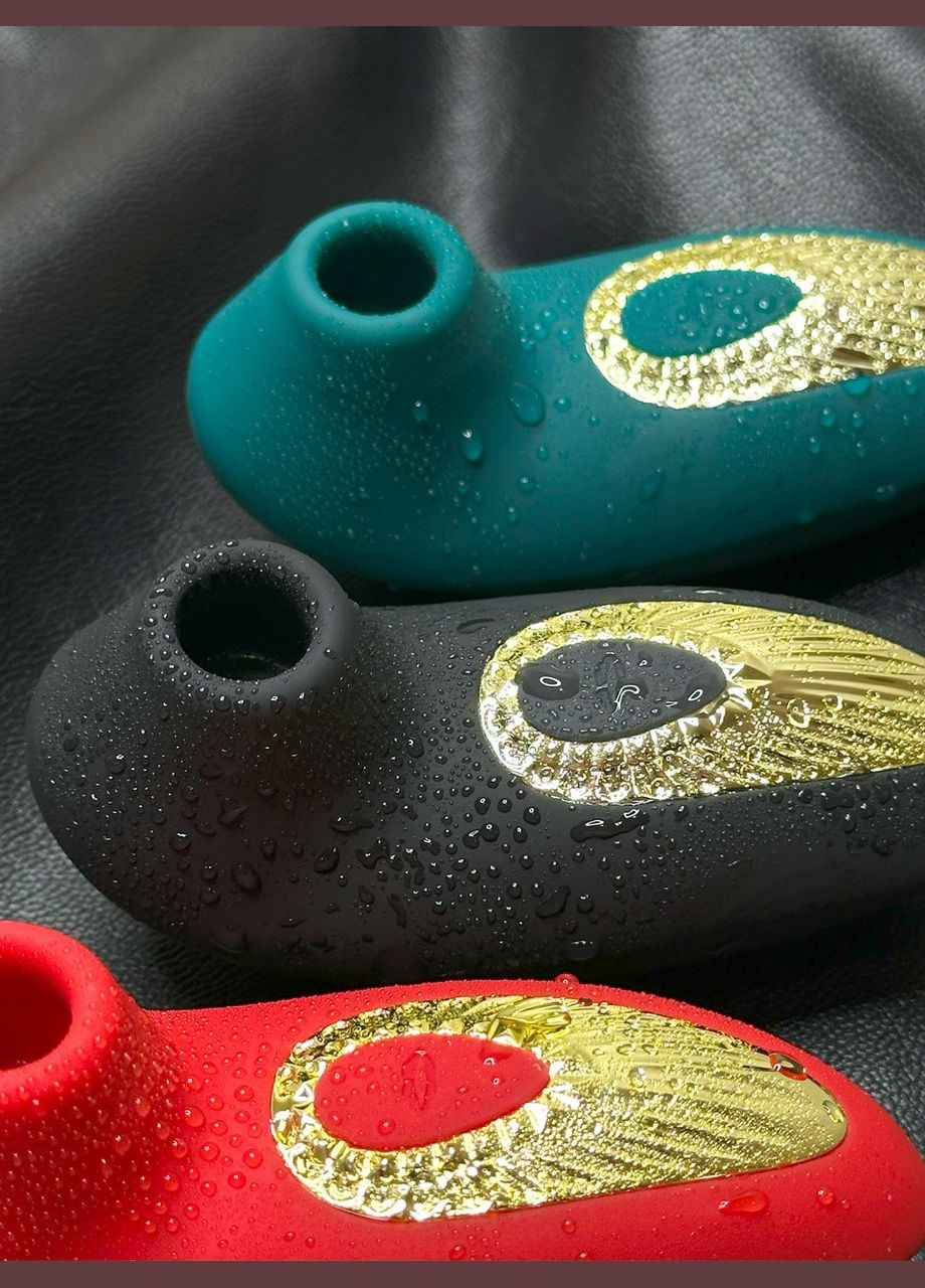 Потужний жіночий вібратор 10 режимів всмоктування і точки g вакуумний стимулятор клітора червоний No Brand (339092323)