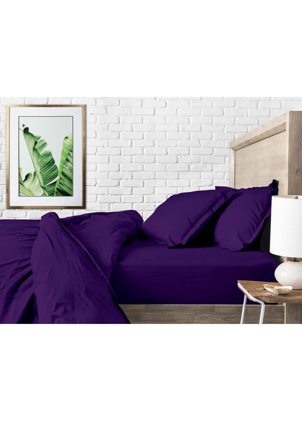 Полуторна постіль без простирадла Dark Plum 160х220 см Cosas (307387462)