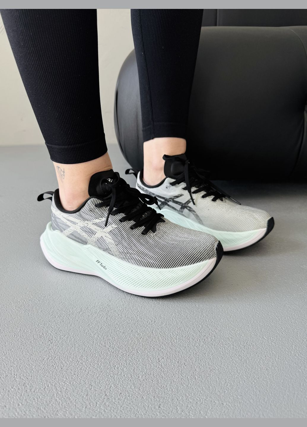 Кроссовки женские Asics Superblast Grey Blue | Асикс Супербласт серые No Brand серые демисезоны (341551518)