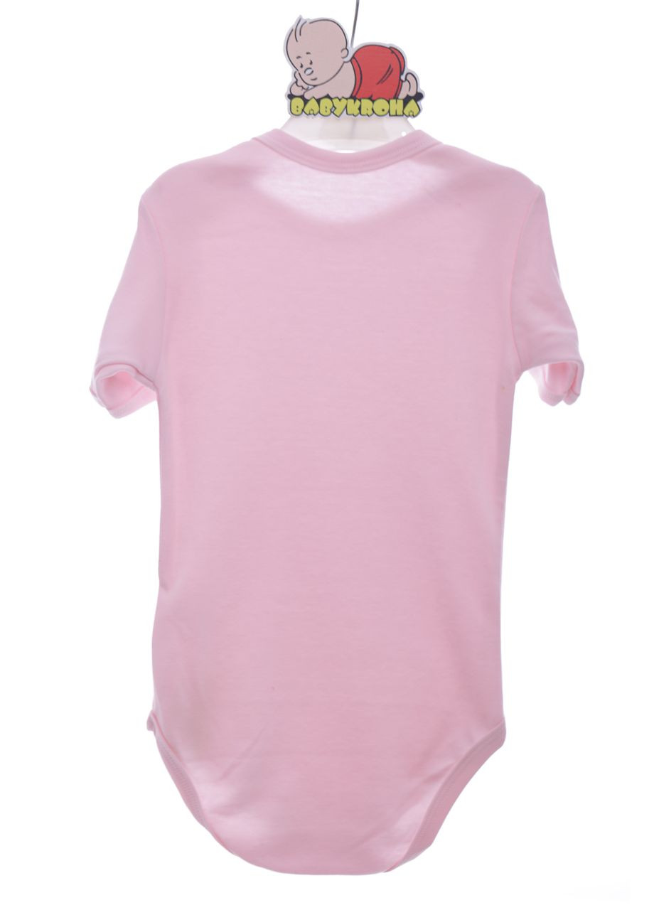Боди с коротким рукавом для девочки интерлок розовый 86 см (42015) BABYKROHA (297200717)