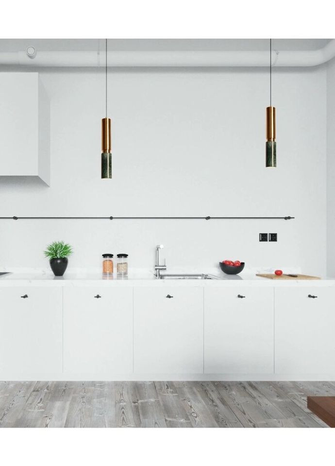 Люстра підвісна на 1 лампочку 27383 Латунь 45-150х10х10 см. Sunnysky (324395739)