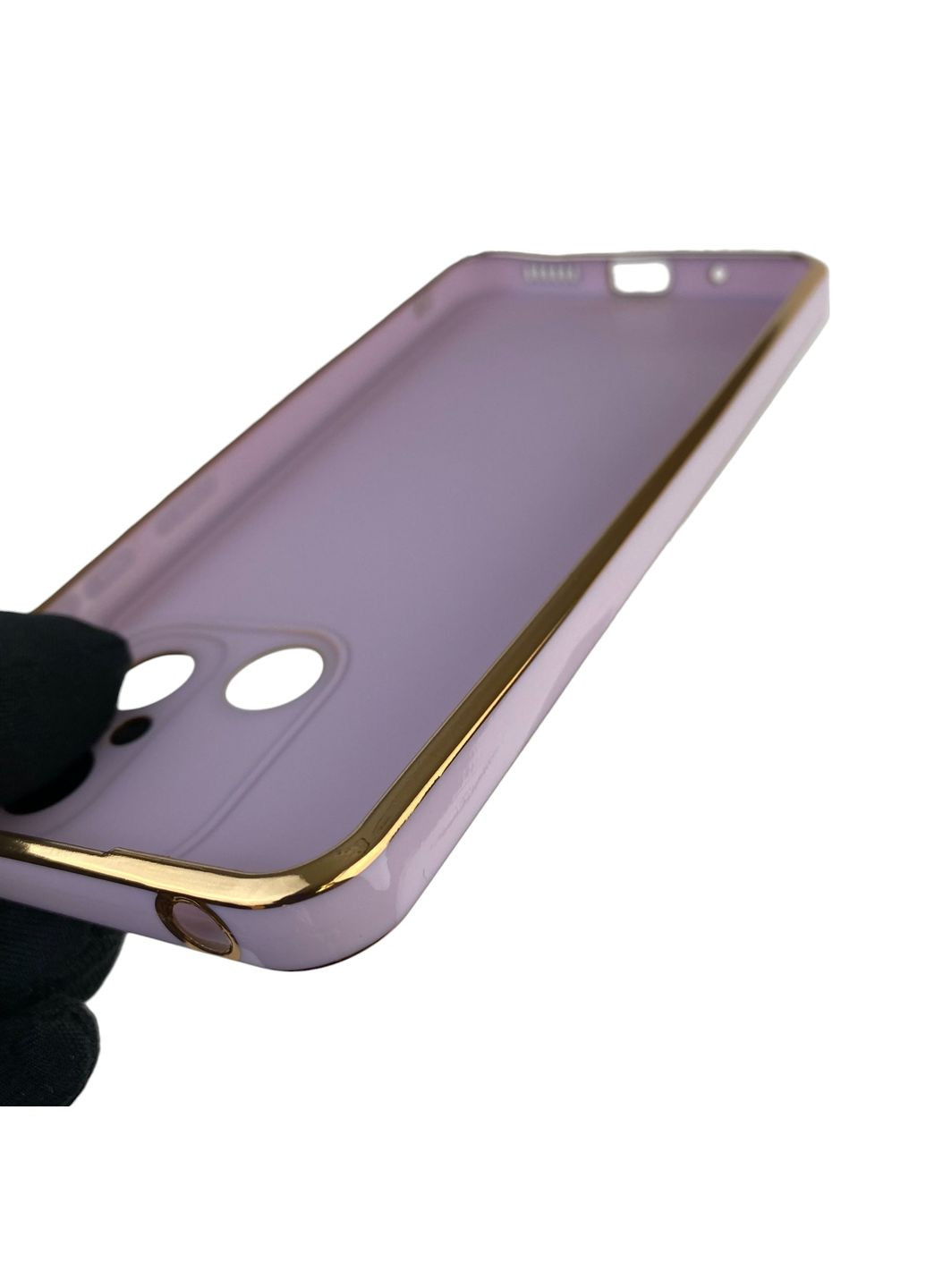 Чехол для Redmi 12C с кольцом MagSafe с золотой окантовкой на редми 12с сиреневый gs1 Xiaomi (366231370)