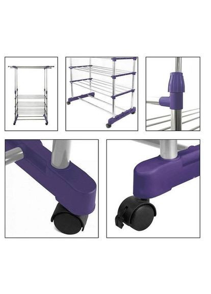 Телескопическая полка Colgador doble ajustable / вешалка для одежды No Brand (305749850)