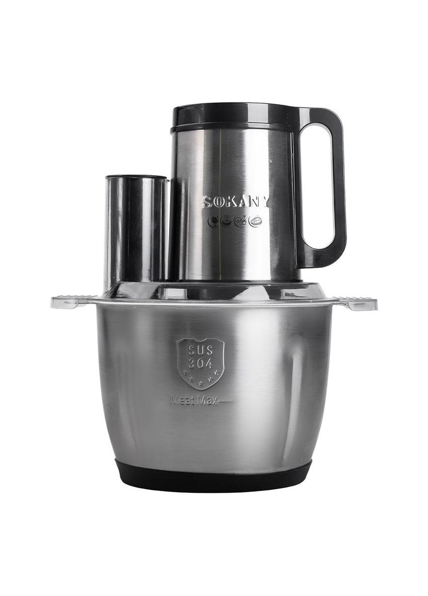 Чопер подрібнювач 600 Вт 6 лез з чашею на 2,5 літра м'ясорубка SK-06035 Sokany (370801722)