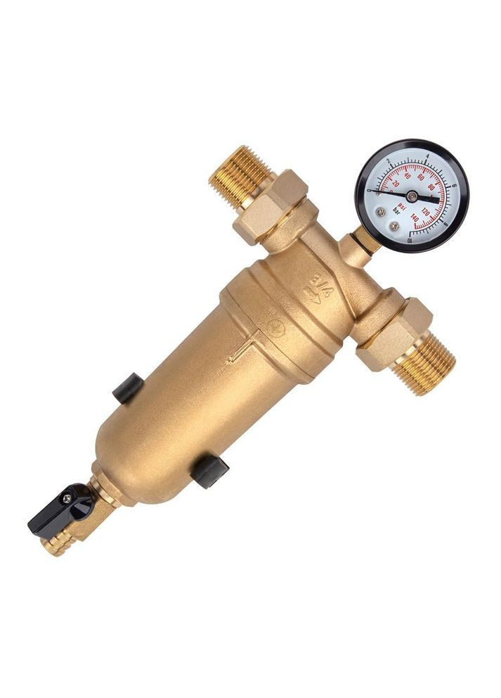 Фільтр промивний IT100-H8920 для гарячої води 1", з ключем, латунь ITAL (373638670)