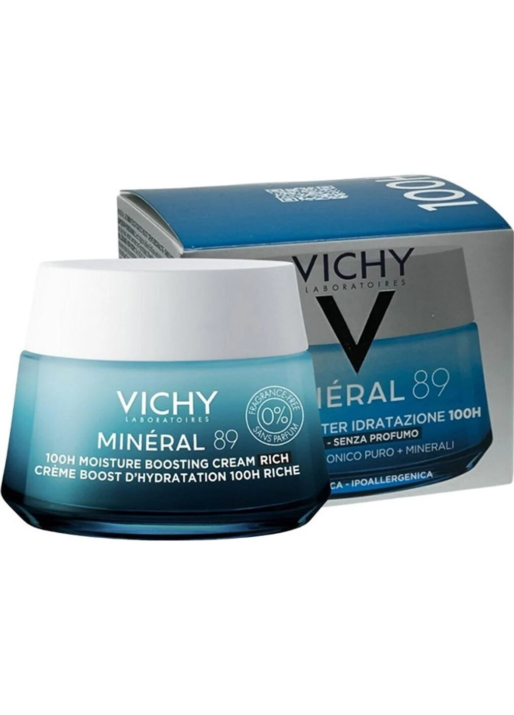 Насыщенный крем для сухой и очень сухой кожи лица Mineral 89 Rich Moisture Boosting Cream, 50 мл Vichy (376844854)