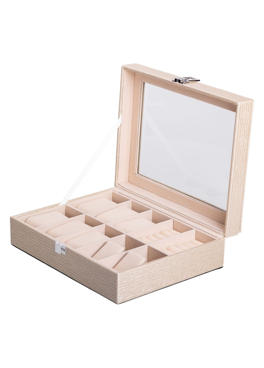 Ящик-органайзер для украшений и аксессуаров с накидным замком 25,5х20х7,5 см, Yiwu (328440508)