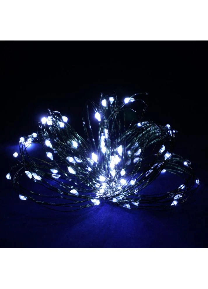 Гирлянда Роса 20м USB 200 LED на зеленой проволоке Белый No Brand (370606634)