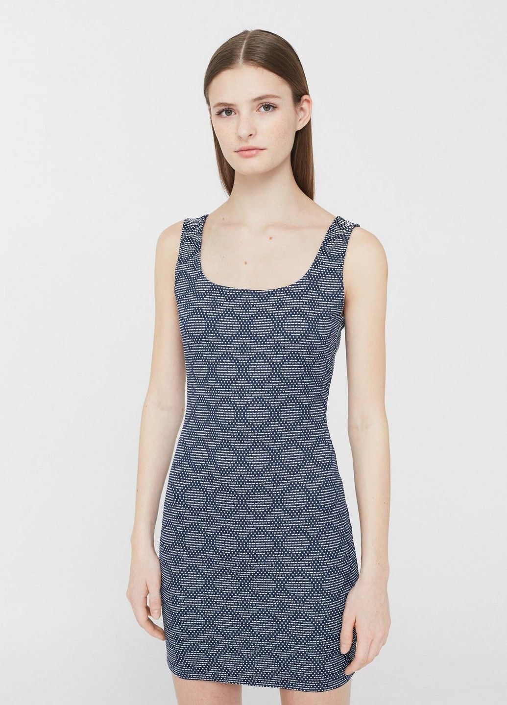 Темно-синя кежуал сукня Mango