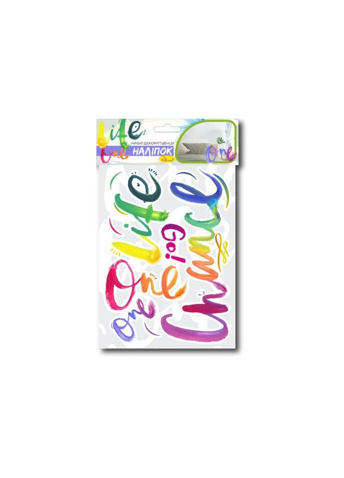 Набір декоративних наліпок А3 "One life" НДН-03-3 No Brand (339777317)