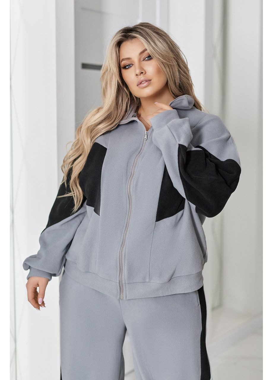 Спортивный флисовый костюм Fashion (370642855)