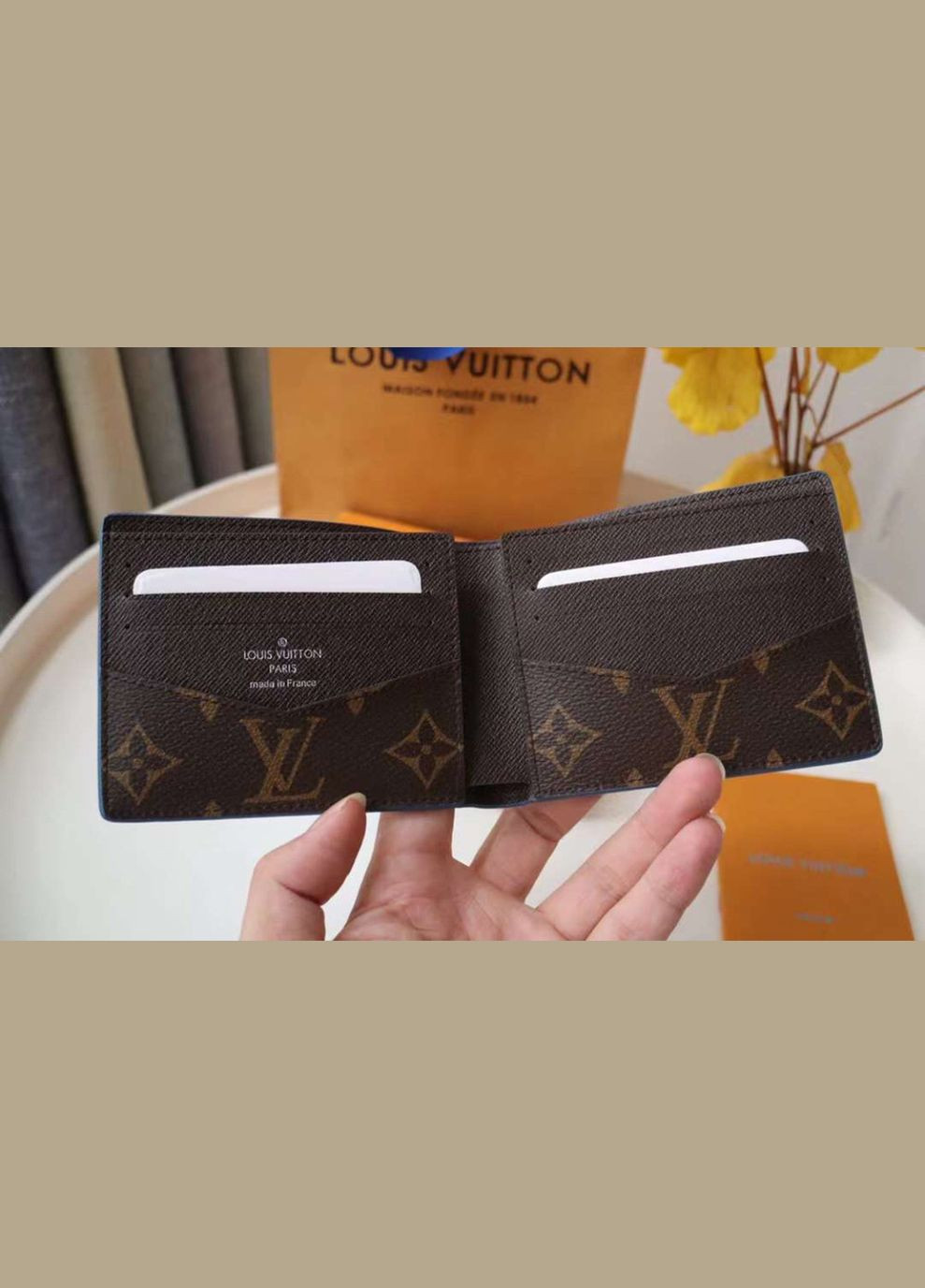 Мужское брендовое портмоне (82798) Lux blue No Brand (322157278)