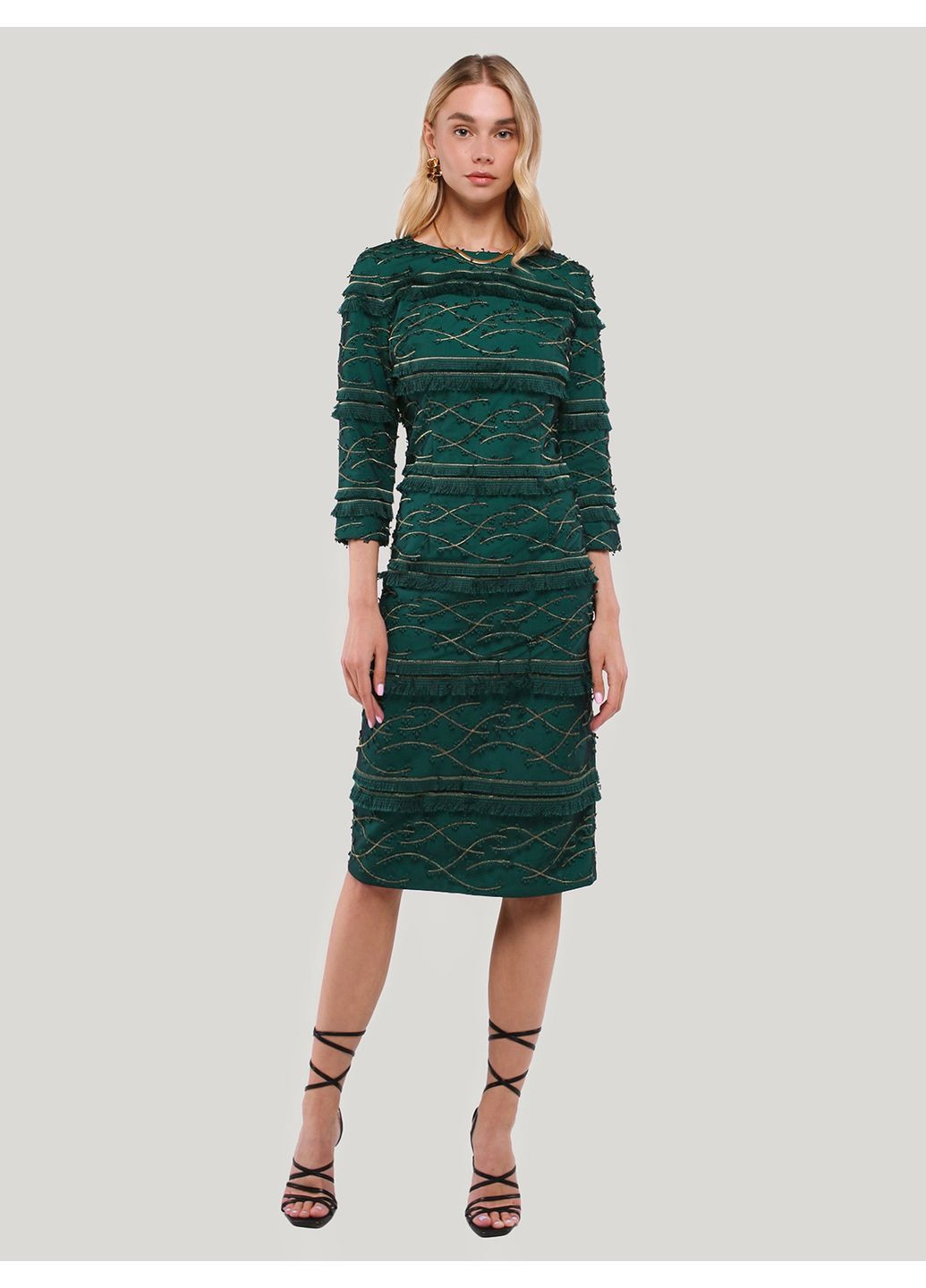 Комбінована сукня-футляр із рукавом 3/4 - ua50 / eu44 Iren Klairie