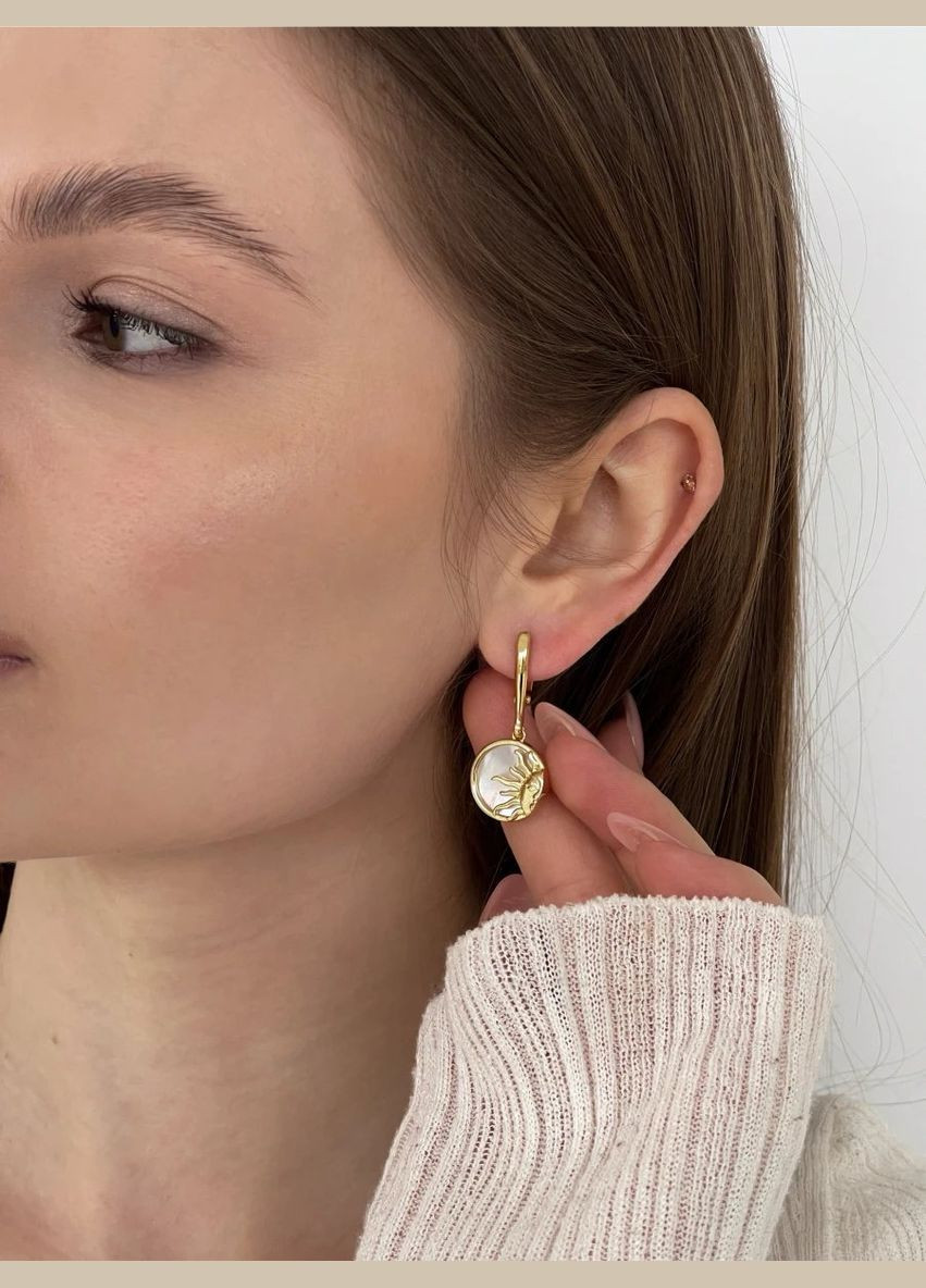 Сережки "Gold Sun" Le'Perle (329752069)