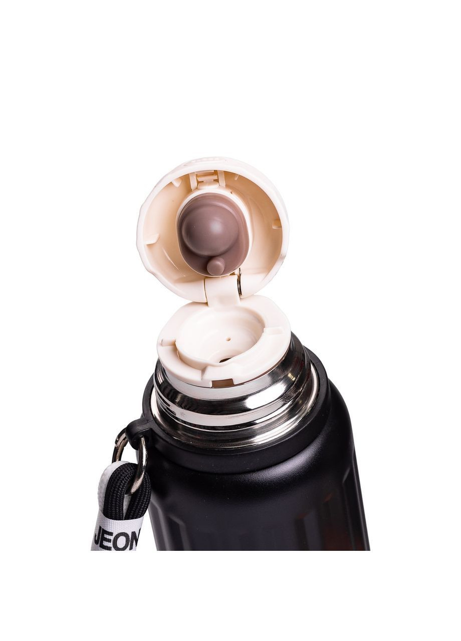 Термос Enjoy 600 мл с флип крышкой и ремешком, черный Yiwu (363058950)