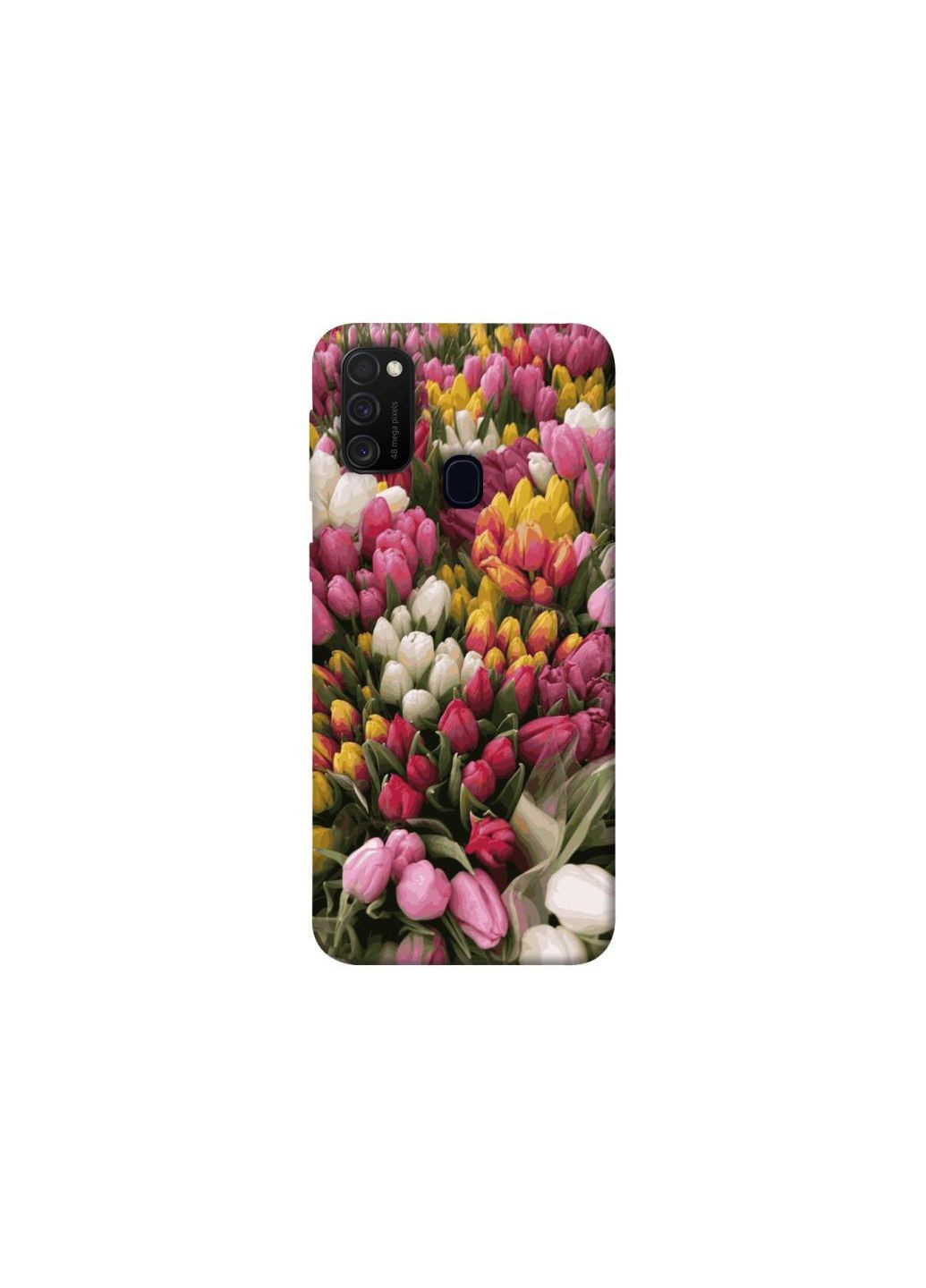 Чехол на Samsung Galaxy M21 Flower Fantas Frontalka (355328305)