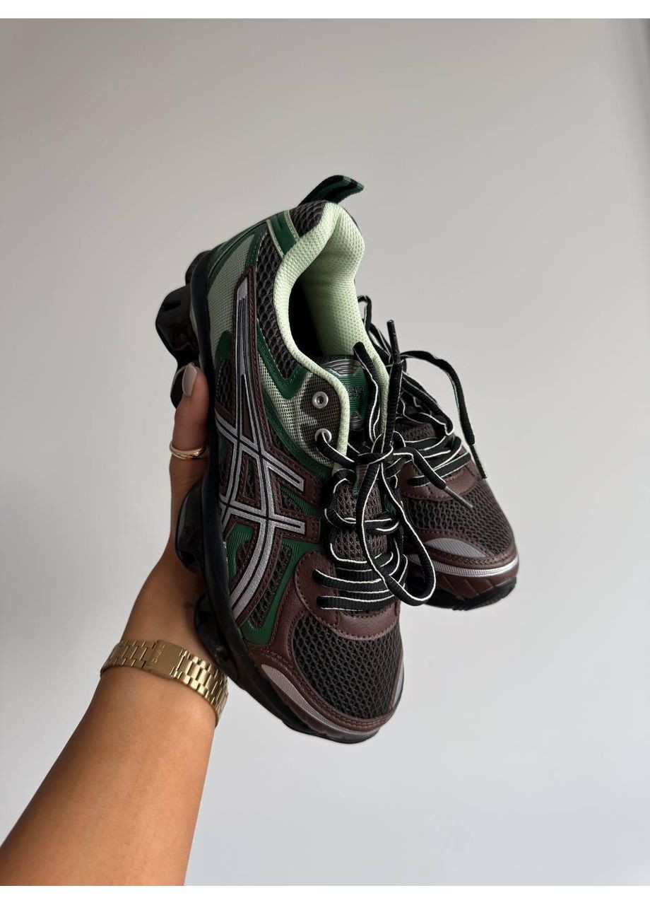 Сірі Осінні кросівки чоловічі asics gel-quantum kinetic green brown black асікс гель квантум No Brand