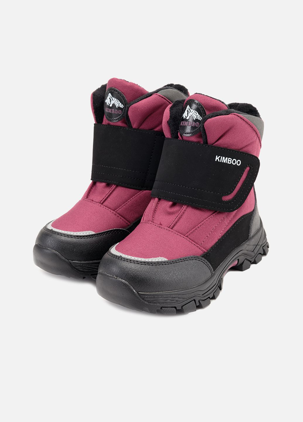 Зимние термосапоги для девочки цвет бордовый цб-00264346 Kimboo