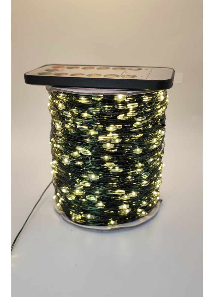 Гірлянда Краплі Роси 50 метрів 500 лампочок Теплий білий колір Зелений провід Yalunka Tobi (349451452)