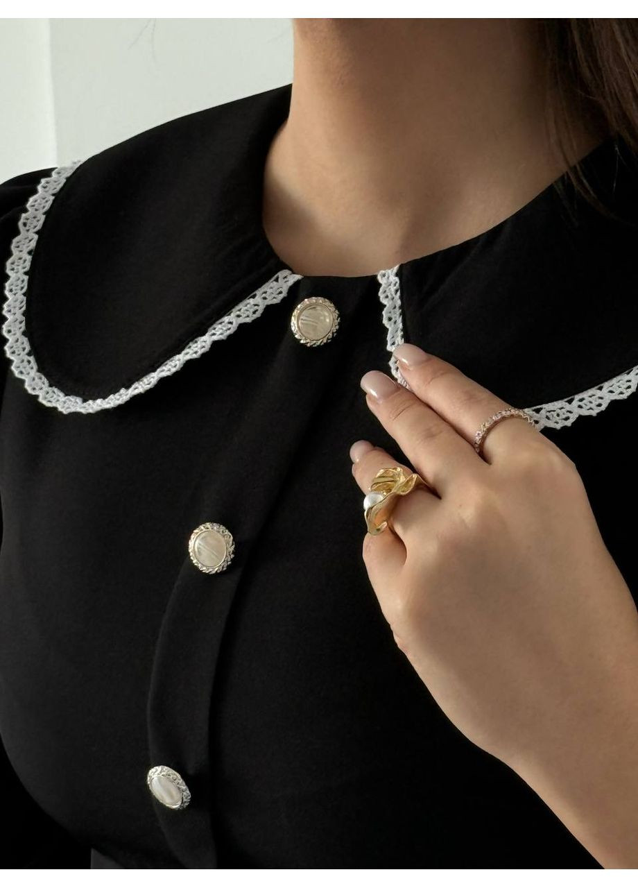 Черное праздничный, деловое, кэжуал женское платье мини а-силуэт Style Point однотонное