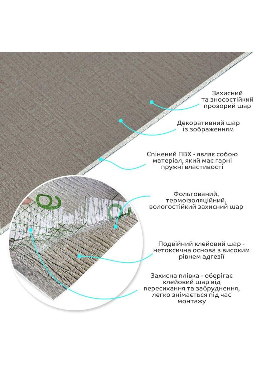 Самоклеящаяся виниловая плитка в рулоне светло-коричневый лен 0,6*3m*2мм Мат SW-00002044 Sticker Wall (300241772)