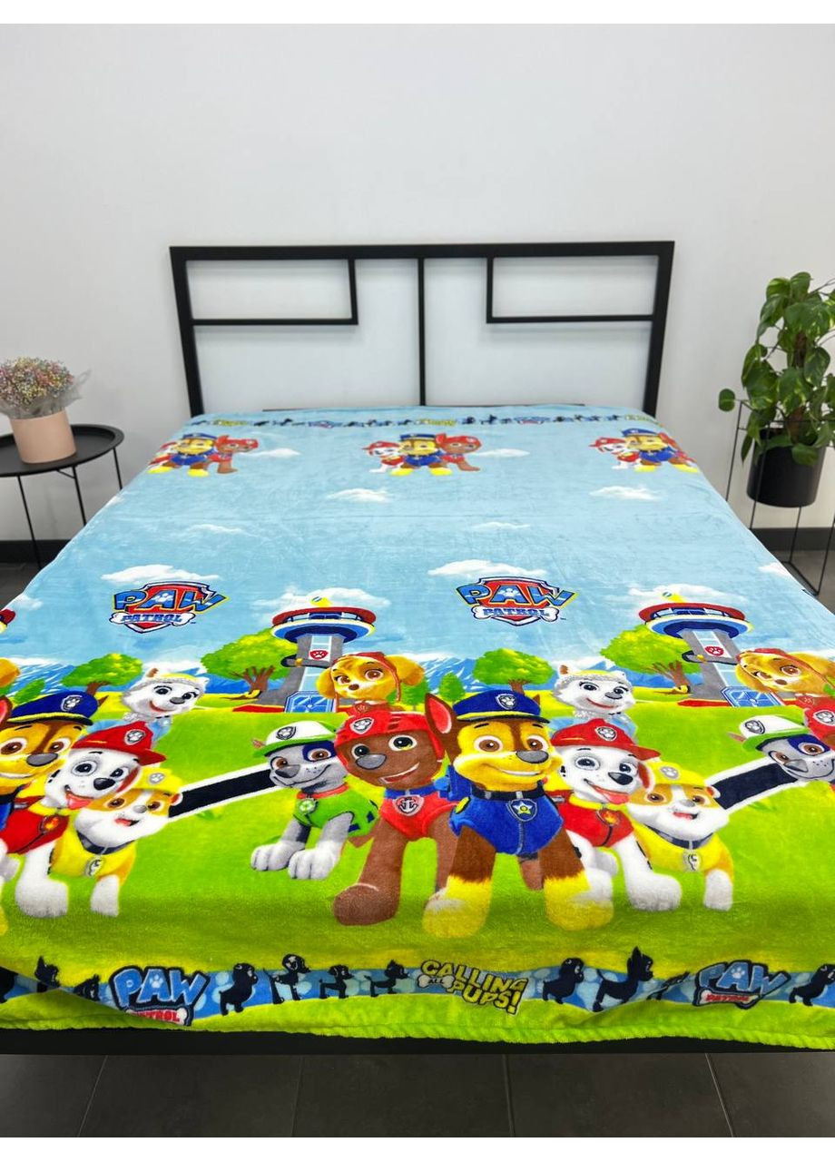 Плед велсофт дитячий 150х200 Paw Patrol Щенячий патруль No Brand (371655778)