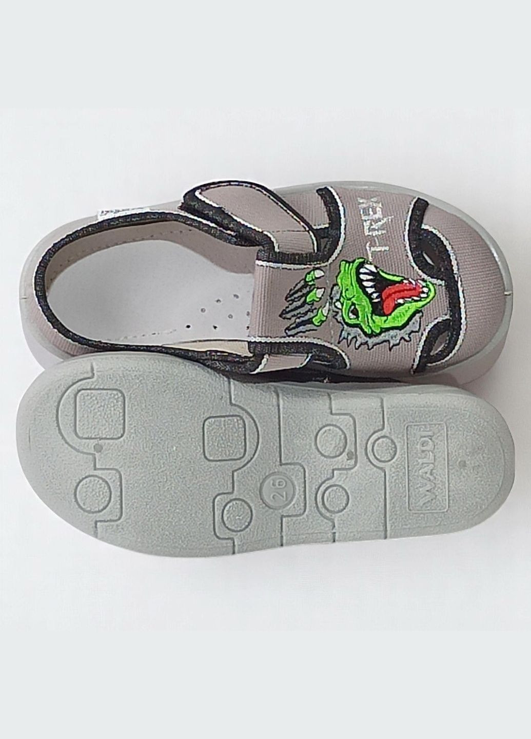 Ортопедичні закриті тапочки капчики на липучці змінка в садок для хлопчика Валді Waldi (337102795)