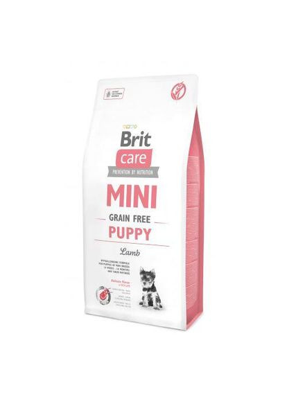 Корм сухий Grain Free Mini Puppy Lamb для цуценят та молодих собак мініатюрних порід з ягням 7 кг😏 Brit Care (340959900)