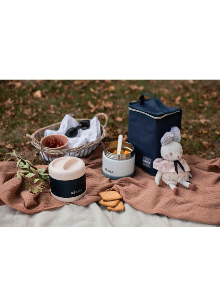 Термос для еды 500мл. белый/синий, арт. 912909 Beaba (369668989)