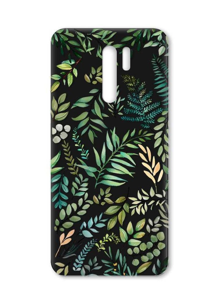 Матовий чорний чохол на Xiaomi Redmi 9:: Рослинний фон (принт 377) Creative (360691353)