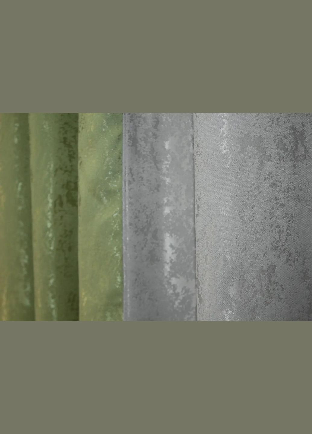 Штори для дитячої 2 шт Штори 1,5 х 2,7 м + тюль 4 х 2,7 м Салатовий (П4К-014дк (1175-1179ш)) No Brand (306633376)