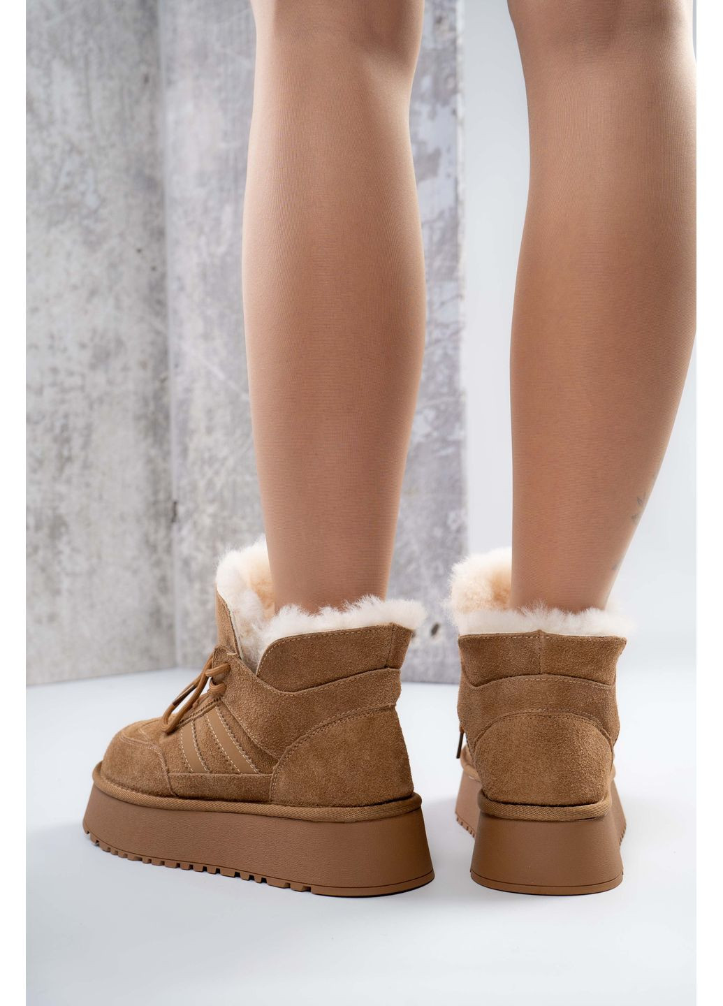 Угги женские Натуральная замша рыжие 346861 Where Uwear (370268998)