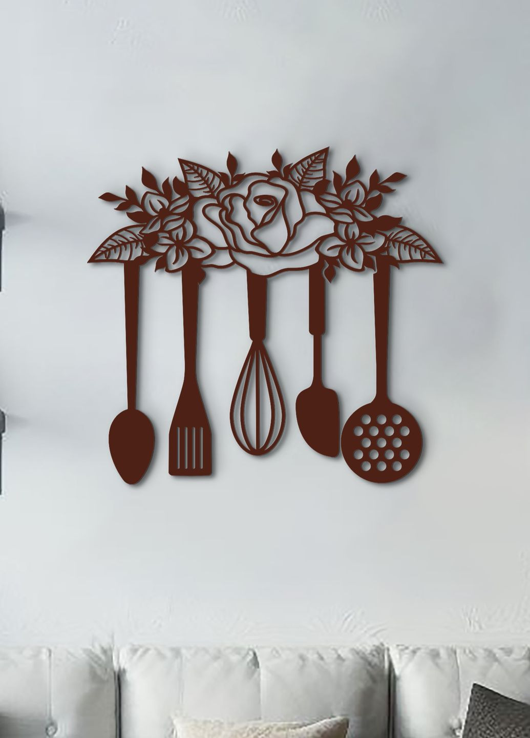 Сучасна картина на кухню, декор для кімнати "Кухонний інвентар", мінімалістичний стиль 20х23 см Woodyard (291882770)
