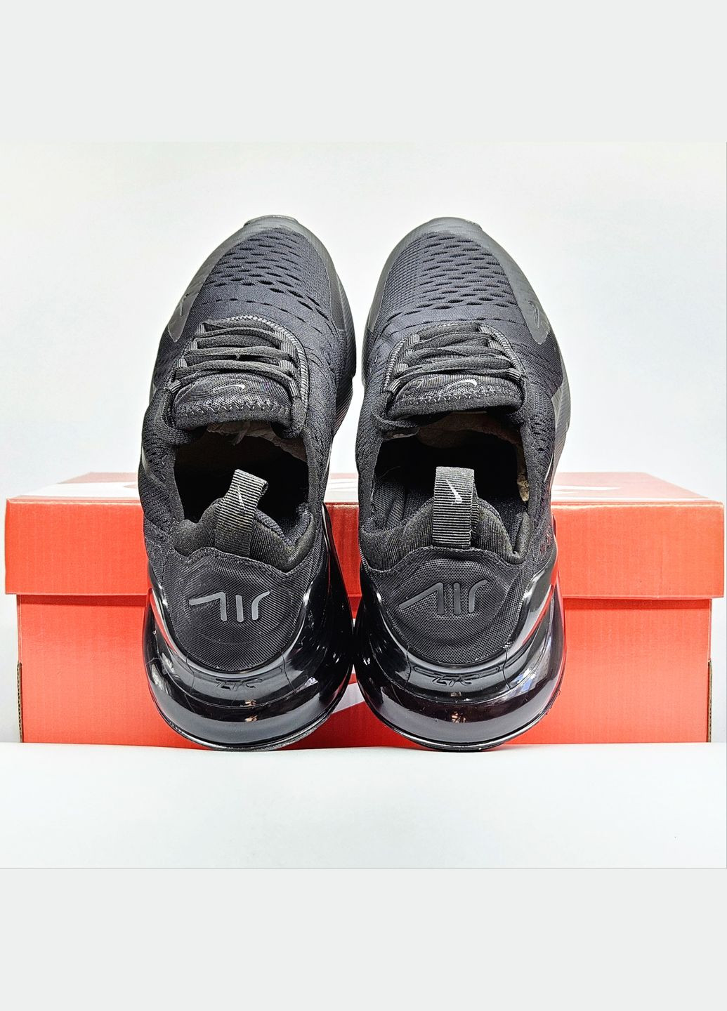 Кроссовки женские и мужские Nike Air Max 270 black| Найк Аир Макс 270 черные No Brand чёрные демисезоны (307288658)