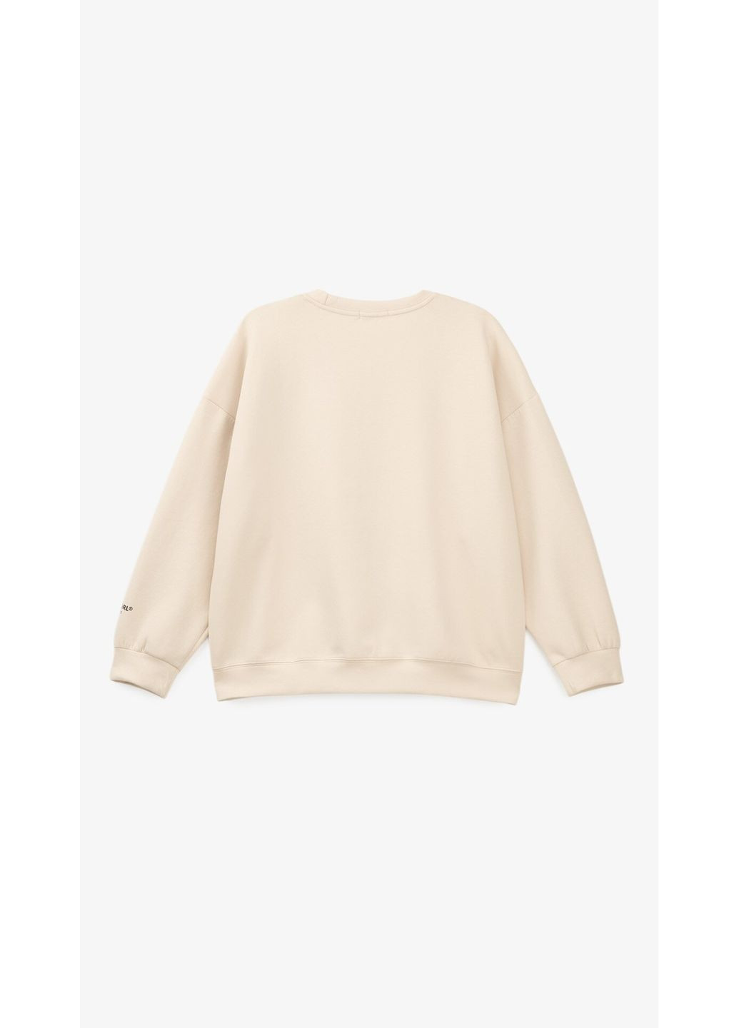 Бежевый свитшот с принтом женский 2530 бежевый shop (2000999181603) On me (366883096)