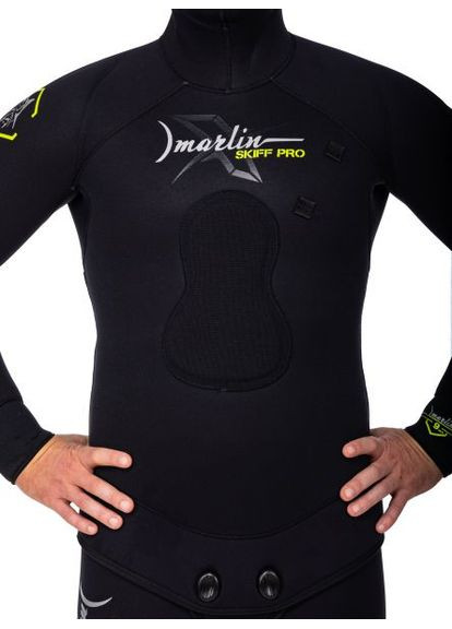 Гидрокостюм для подводной охоты 7мм 7 мм Marlin черный