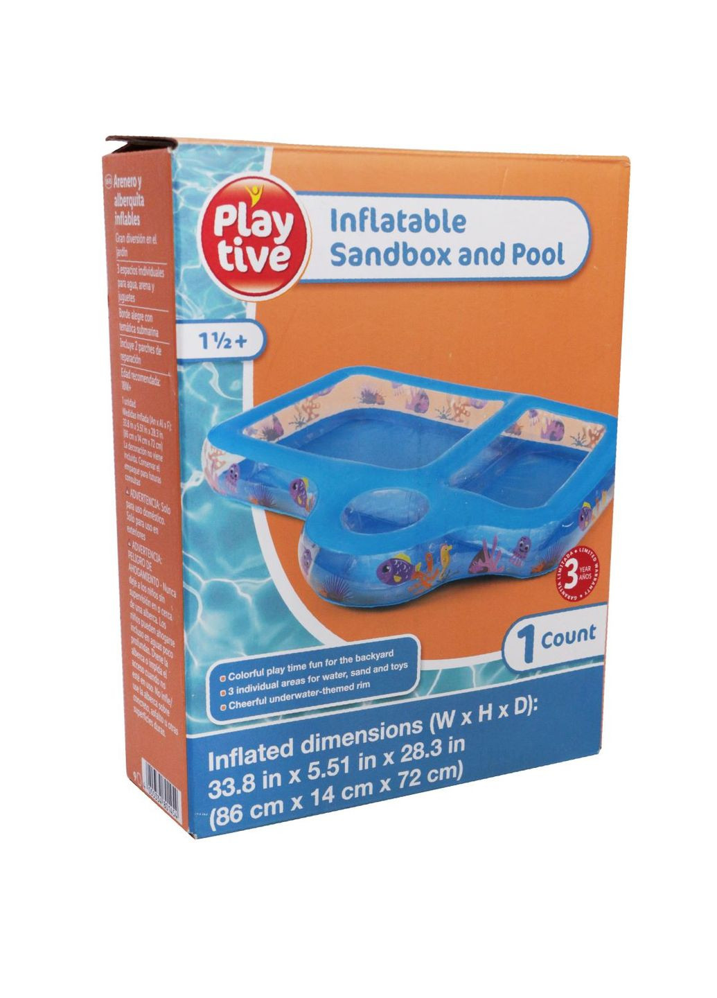 Игровой детский бассейн на 3 отдела голубой Playtive (291160367)