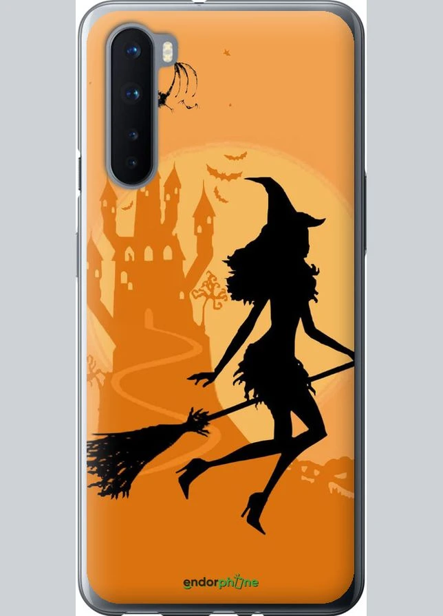 Чехол на OnePlus Nord Ведьма на метле "1184u-2046-70447" Endorphone (372117849)