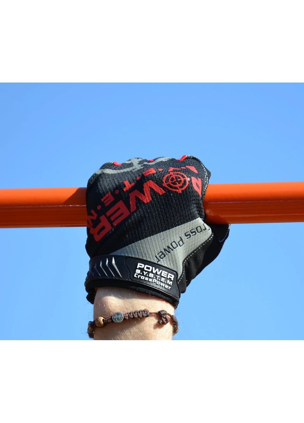 Перчатки для кроссфита с длинным пальцем PS-2860 Cross Power Black/Red Power System (387405770)
